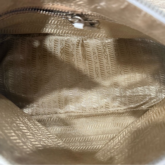Prada White Vitello Daino Leather Shoulder Bag - Picture 8 of 10